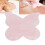 Pietra di giada rosa per scraping a forma di farfalla 72x82mm 1
