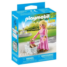 PLAYMOBIL 71737 Lady with Chihuahua and transport basket, My Life, 8 pieces, From 4 years old