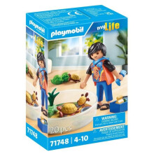 PLAYMOBIL 71748 Junge mit Schildkrötenfamilie im Terrarium, My Life, 20 Teile, Ab 4 Jahren