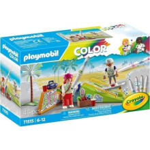 PLAYMOBIL 71515 Skater mit Rampe, Farbe, 44 Teile, mit Crayola Stiften, Ab 6 Jahren