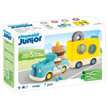 PLAYMOBIL Junior 71702 Donut-Lkw Junior, Ab 12 Monaten