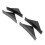 Black Glossy Shark Fin Rear Bumper Diffuser Lip Spoiler Kit with Screws 12