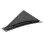 Black Glossy Shark Fin Rear Bumper Diffuser Lip Spoiler Kit with Screws 5