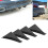 Black Glossy Shark Fin Rear Bumper Diffuser Lip Spoiler Kit with Screws 1