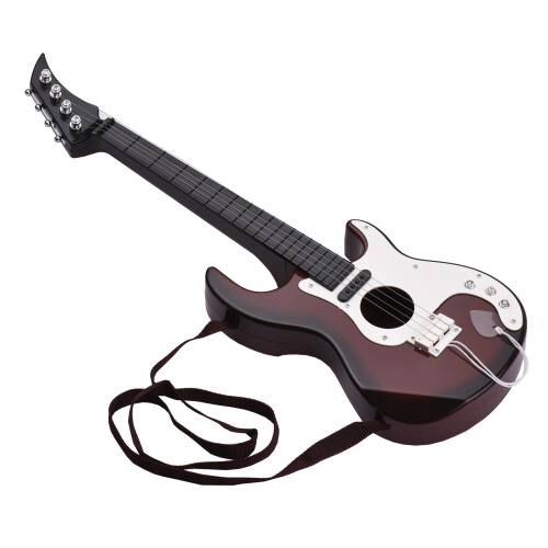 Guitare basse mini à 4 cordes de 19 pouces - rouge vin 2