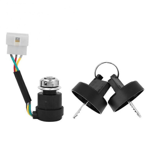 Ignition Key Switch with 2 Keys for 178F/186F Air Cooled Diesel Engine Tiller Start Switch 2