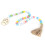 Fil de perles en bois; 100 g; Taille : 85 cm; Multicolore 8