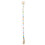 Fil de perles en bois; 100 g; Taille : 85 cm; Multicolore 3
