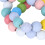 Fil de perles en bois; 100 g; Taille : 85 cm; Multicolore 9