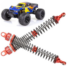 2 pezzi di ammortizzatore RC in metallo da 130 mm 1/10 rosso