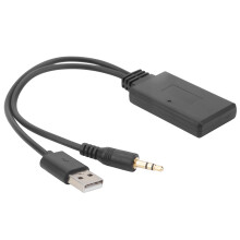 Auto-Freisprecheinrichtung Bluetooth 5.0 Musik-Player Audio Adapter Verbindung 3,5 mm AUX+5V/12V USB-Anschluss