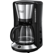 RUSSELL HOBBS 24010-56 Cafetera de filtro familiar 1.25L Adventure, Keep Warm, Stop Goteo - Acero cepillado