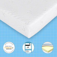 (4FT6 (135 x 190 x 16cm)) Good Nite Luxury Triple-Layer Memory Foam Mattress Body Contouring Support & Enhanced Breathability