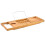 Expandable Bamboo Bathtub Tray Wood Bath Tray with 4