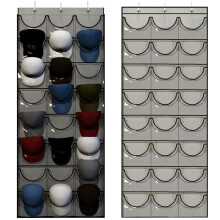 24 Pockets Hat Rack for Baseball Hat Organizer