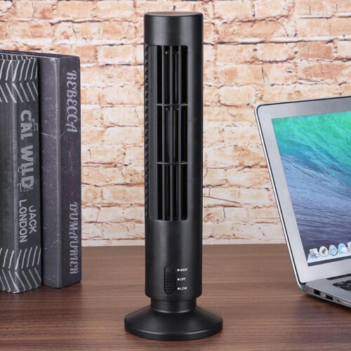 Portable Air Cooler Vertical Bladeless Fan USB 2
