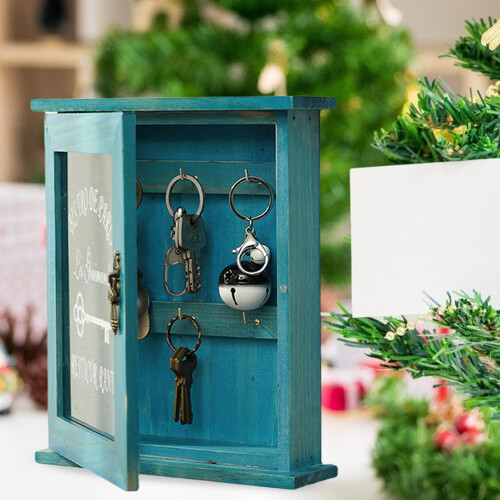 Key Organizer Wooden Key Cabinet Wall Box 2