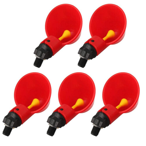 5PCS Automatic Drinker Poultry Drinking Water Cups