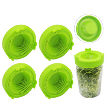 4Pcs Easy Rinse and Drain Plastic Sprouting Lids