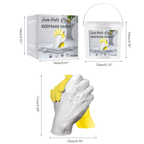 3D Hand Casting Kit Couples DIY Hand Molding Kit 1