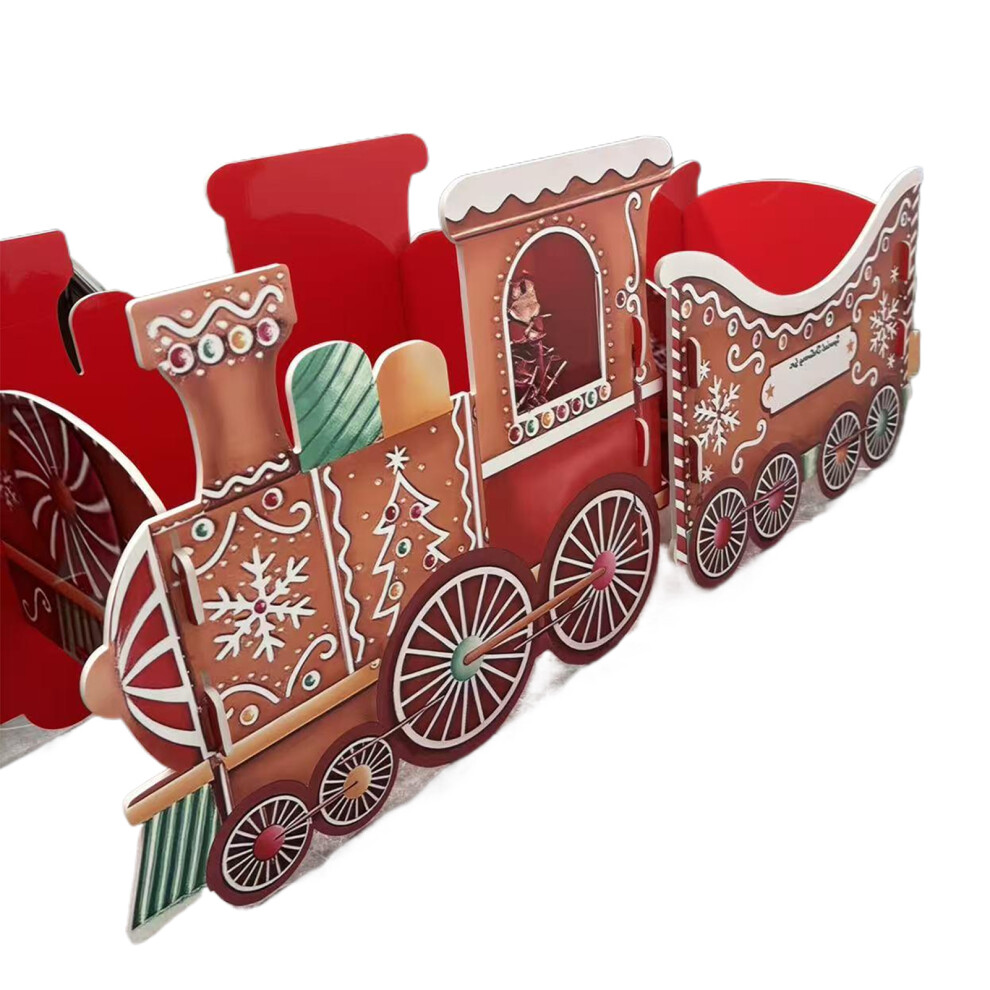 (B, 100x38cm) Christmas Train Decoration Santa S Gift Ornaments Set Christmas Gift-image-OPC-PJT7SBZ-NEW