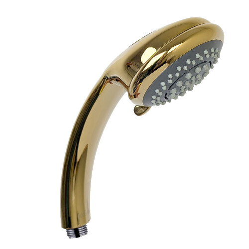 Gold Shower Handset 6 Mode Function Large Head Easy Clean Nozzles 2