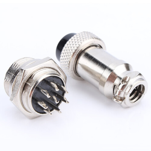 M16 16mm 8 Pin Screw Type Electrical Aviation Plug Socket Connector (8 Pin) 1