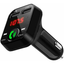 FM Bluetooth - Hands-Free, for Car and Truck, Bluetooth Music Player V5.0 + EDR, FM Receiver Radio Adapter