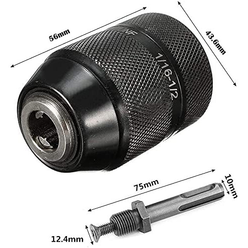 Professionelles, robustes, schlüsselloses SDS-Plus-Bohrfutter (2–13 mm) mit Bohrfutter 1