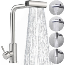 Kitchen Tap Extendible High Pressure Kitchen Tap 360 Rotatable Mixer Tap Sink Mixer Tap with Shower 4 Modes