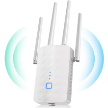 WiFi Amplifier, 1200 Mbit/s WiFi Repeater, 5G & 2.4G Dual Band Ultraxtender WiFi Amplifier with LAN Connection, WPS,