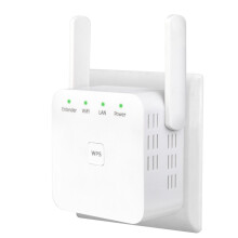 WLAN Amplifier, Ultraxtendex WLAN Repeater with 4 Antenna, 300 Mbit/s WiFi Amplifier with Dual LAN Connection, Compatible 99% Standard WiFi