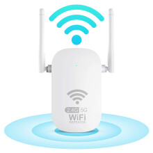 WLAN Amplifier WLAN Repeater 1200Mbit/s, Dual Band 5GHz & 2.4GHz WLAN - Amplifier with LAN Port