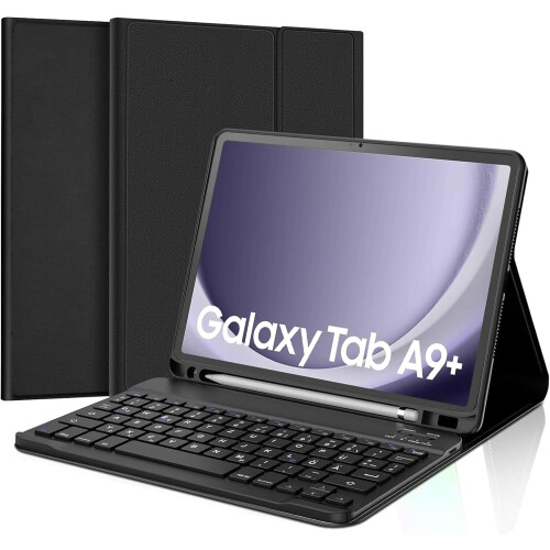 Tablet A9 Plus Keyboard - Galaxy Tab A9 Plus Case with Keyboard, Keyboard Magnetic Wireless Bluetooth Removable