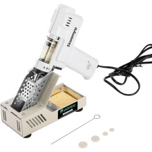 Double pump electric desoldering gun 100W desoldering tin gun lead-free vacuum pump soldering welding tool