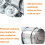 Exhaust pipe clamp car rim exhaust pipe clamp 3