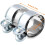 Exhaust pipe clamp car rim exhaust pipe clamp 2