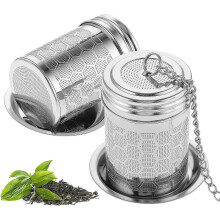 Lot de 2 infuseurs à thé en acier inoxydable 304 pour thé en vrac avec crochet