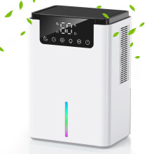 Luftentfeuchter für Zuhause, Luftentfeuchter 2,2 l, Luftentfeuchter zum Trocknen von Kleidung mit automatischer Abtaufunktion, 2 Betriebsmodi