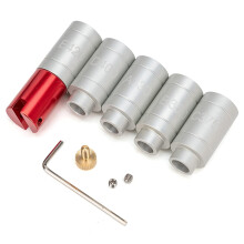 Gauge Body with 5 Bushing Set Compatible with A330, C375, D400, B350, E420, for Checking Most Bottlenecks