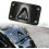 Curved Laydown License Plate Mount with Frame Compatible with Harley Davidson 3 Hole Mount 1