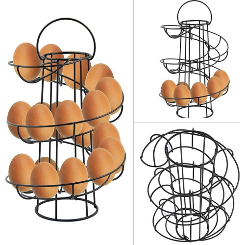 Spiral-Eierhalter, freistehend, Draht-Eierständer, moderner Spiral-Eierständer 2