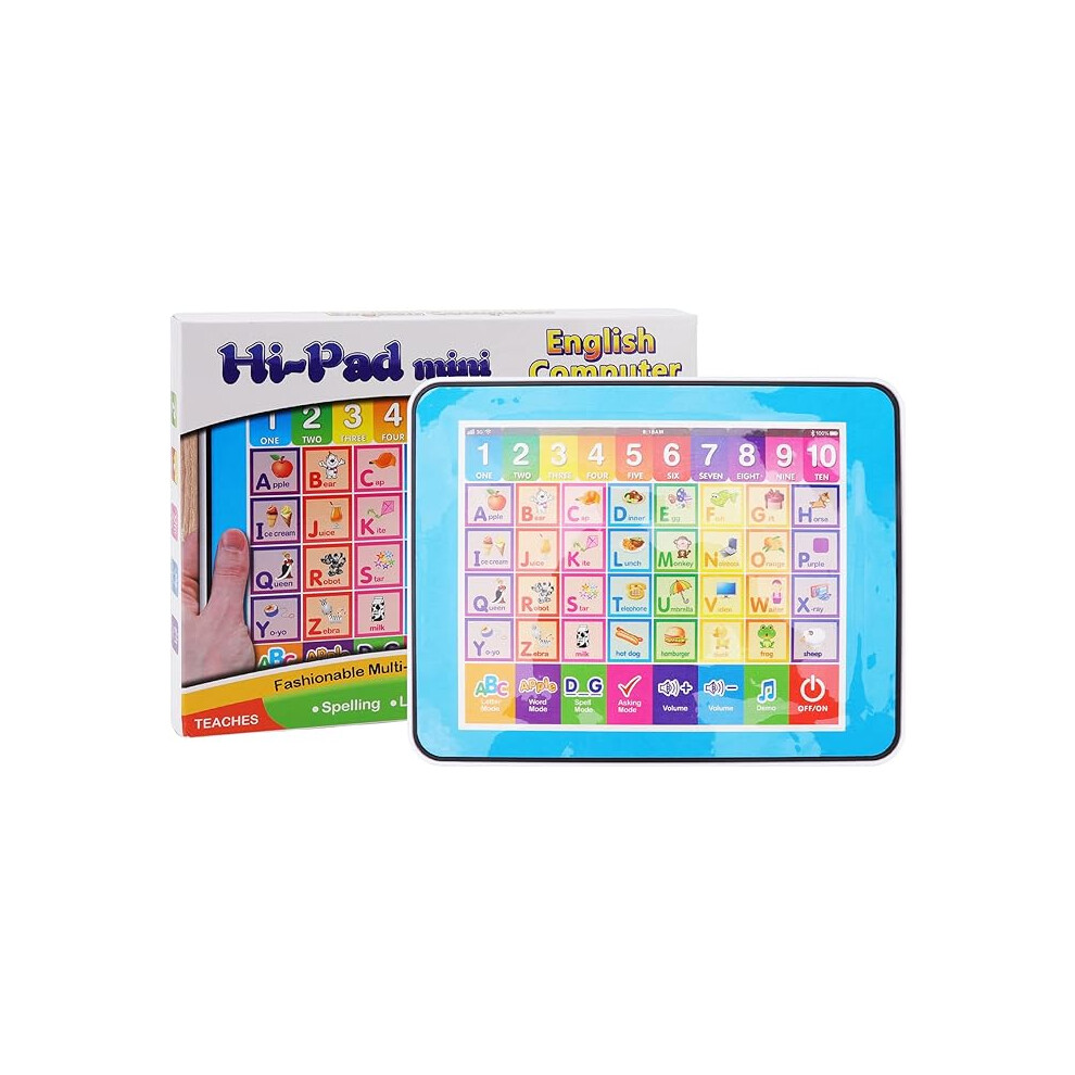 Photos - Educational Toy Children English Learning Machine, 6 Educational Functions Adjustment Volume Kids Toy Tablet for Home Travel(Blue)
