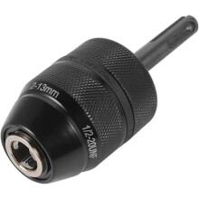 Sleutelloze boorkopadapter, 2-13 mm 1/2-20UNF-aansluiting, robuust professioneel convertergereedschap met SDS Plus-schachtadapter.