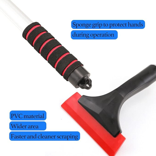 Ice Scraper for Cars, Windscreen Snow Scraper, Adjustable Length (42-63cm) Auto Windshield Window Snow 2