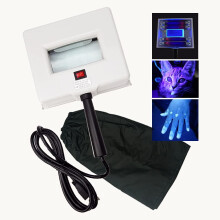 Diary Woods Lamp Huidanalysator, Vergrootglashandvat Woods-Lamp, UV-licht voor gezichtshuidanalyse Gezichtsdetector met Zwart Schaduwdoek
