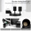 Ceiling Spotlight LED Swivelling GU10, 3-Bulb Round, Ceiling Light Ceiling Light Spot Black, Modern Spotlight 2