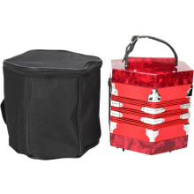 Ergonomic Design Concertina Instrument Professional Accordion Concertina 3 Colours to Improve the Rhythm Feeling for Outdoor Use