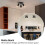 Ceiling Spotlight LED Swivelling GU10, 3-Bulb Round, Ceiling Light Ceiling Light Spot Black, Modern Spotlight 3