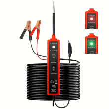 Kurzschlussprüfgerät für 6–24 V mit LED-Prüflampe, Kurzschlussortung und akustischem Alarm, Kfz-Schaltungsprüfer, Polaritätsprüfung